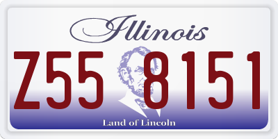 IL license plate Z558151