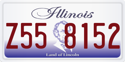 IL license plate Z558152