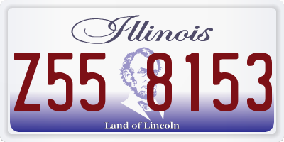IL license plate Z558153