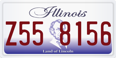 IL license plate Z558156