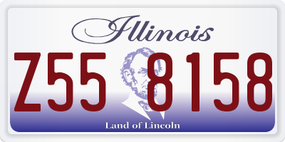 IL license plate Z558158