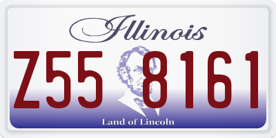 IL license plate Z558161