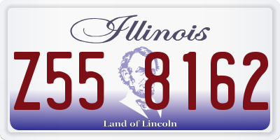 IL license plate Z558162