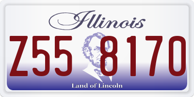 IL license plate Z558170