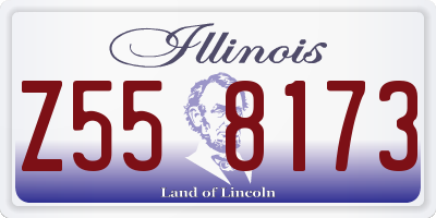 IL license plate Z558173
