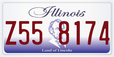 IL license plate Z558174