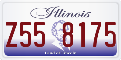 IL license plate Z558175