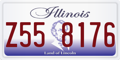 IL license plate Z558176