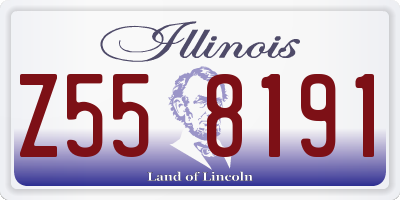 IL license plate Z558191