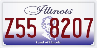 IL license plate Z558207