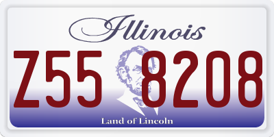 IL license plate Z558208