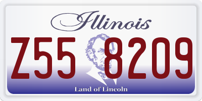 IL license plate Z558209