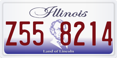 IL license plate Z558214