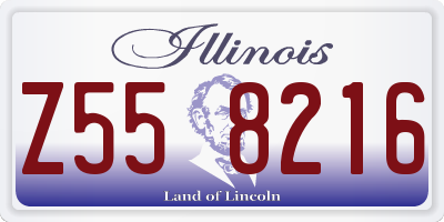 IL license plate Z558216