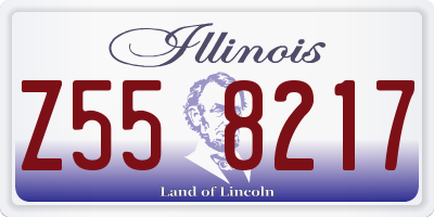 IL license plate Z558217