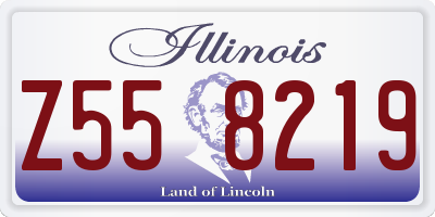 IL license plate Z558219