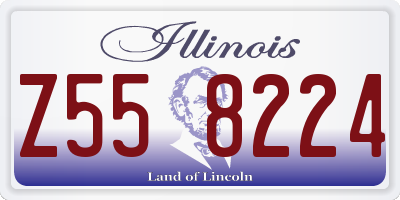 IL license plate Z558224