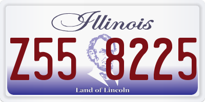 IL license plate Z558225