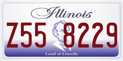 IL license plate Z558229
