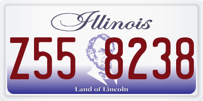 IL license plate Z558238