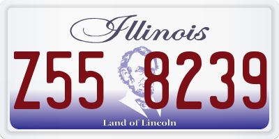 IL license plate Z558239