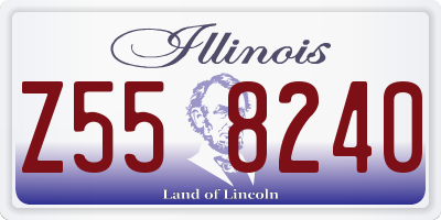 IL license plate Z558240