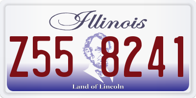 IL license plate Z558241