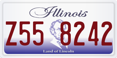 IL license plate Z558242