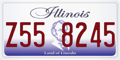 IL license plate Z558245