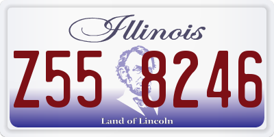 IL license plate Z558246
