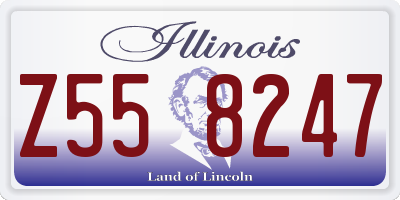 IL license plate Z558247