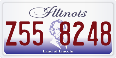 IL license plate Z558248