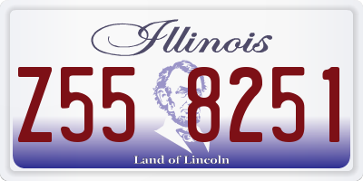 IL license plate Z558251