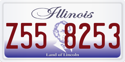 IL license plate Z558253