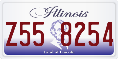IL license plate Z558254