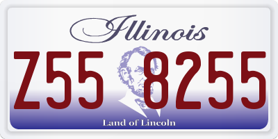 IL license plate Z558255