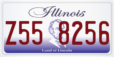 IL license plate Z558256