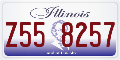 IL license plate Z558257