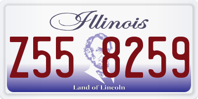 IL license plate Z558259
