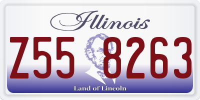 IL license plate Z558263