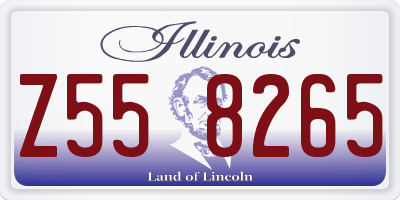 IL license plate Z558265