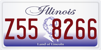 IL license plate Z558266
