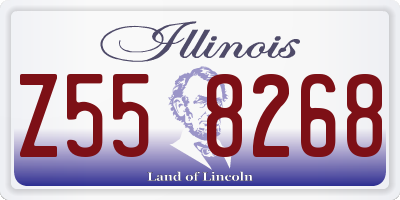 IL license plate Z558268