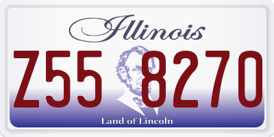 IL license plate Z558270