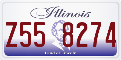 IL license plate Z558274
