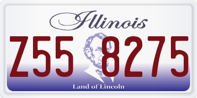 IL license plate Z558275