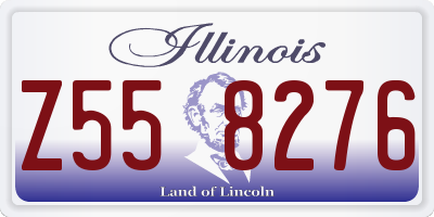 IL license plate Z558276