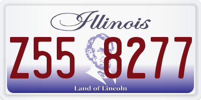 IL license plate Z558277