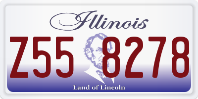 IL license plate Z558278