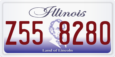 IL license plate Z558280